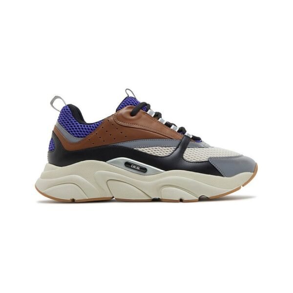 Dior B22 Violett Creme Kaffee Schwarz Sneaker - Image 4