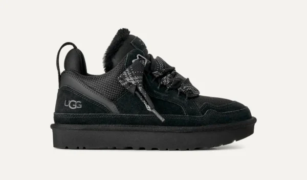 UGG Lowmel sneaker in black, side view