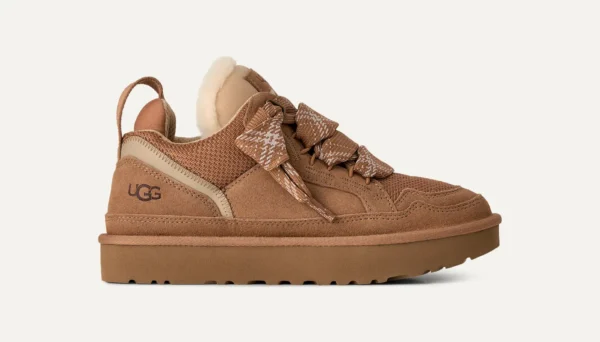 UGG Lowmel sneaker in Chestnut brown, side view