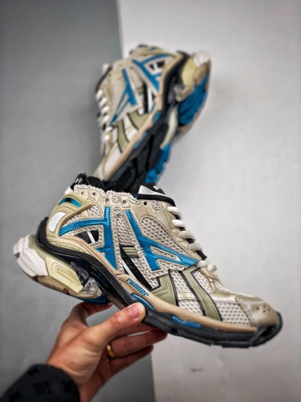 Balenciaga Runner Black/Blue - Image 3