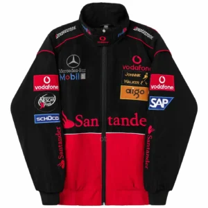 Red Mercedes Vintage Racing Jacket