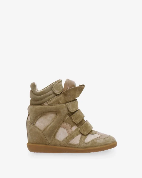 Isabel Marant sneaker bekett aus leder mit keilabsatz