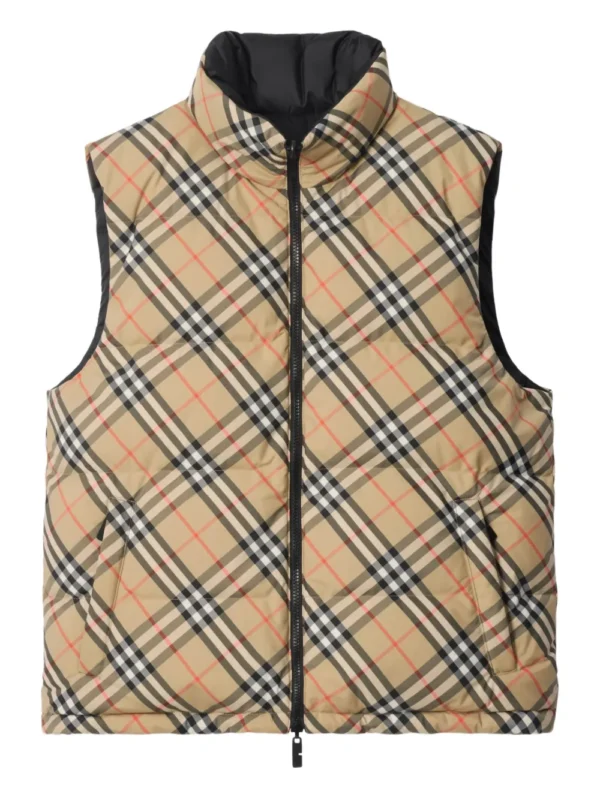 Burberry Wendbare Steppweste mit Karo