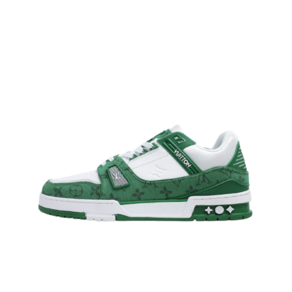 LV Trainer Sneaker White/Green