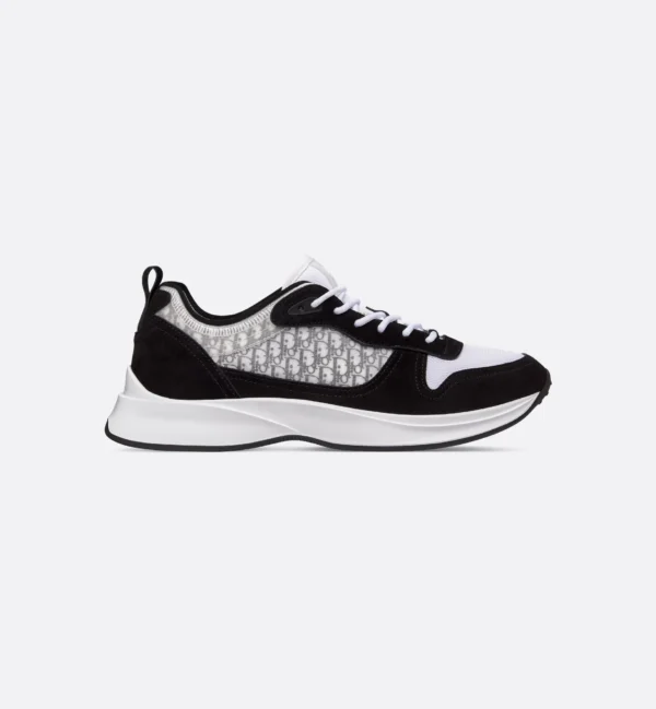 B25 Runner Sneaker Veloursleder in Schwarz