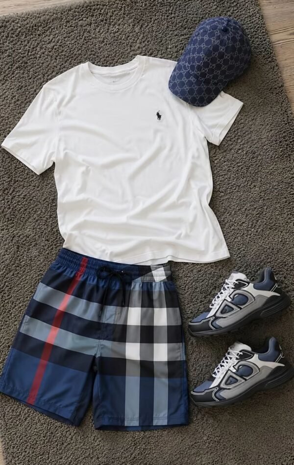 Burberry X Polo - Summer Outfit Blue/White
