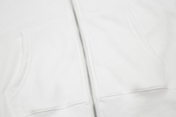 Ami Paris zipped hoodie  - white - Image 4