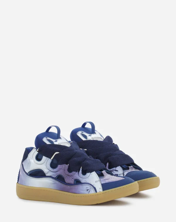 Curb Sneakers In Metallic Leather - Image 3