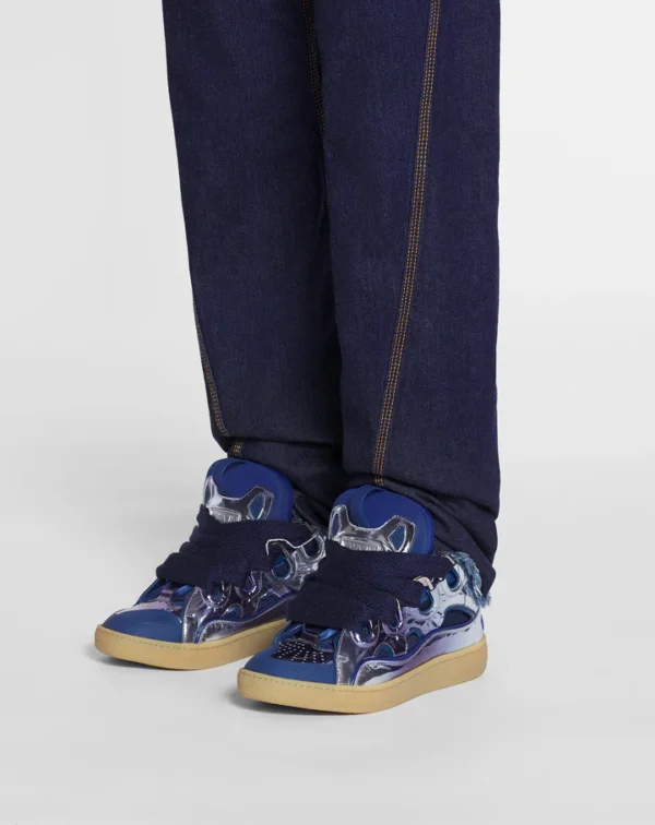 Curb Sneakers In Metallic Leather - Image 2