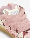 Curb Sneakers In Metallic Leather Dusty Rose