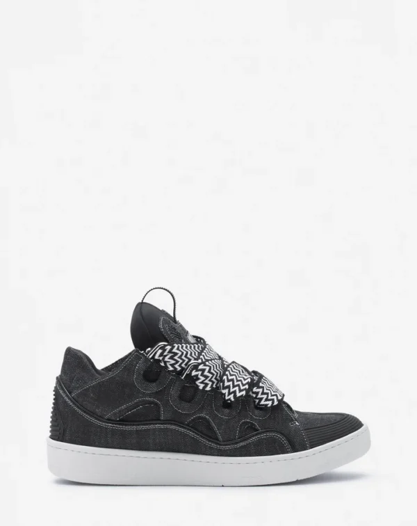 Curb Sneakers In Denim - Image 7