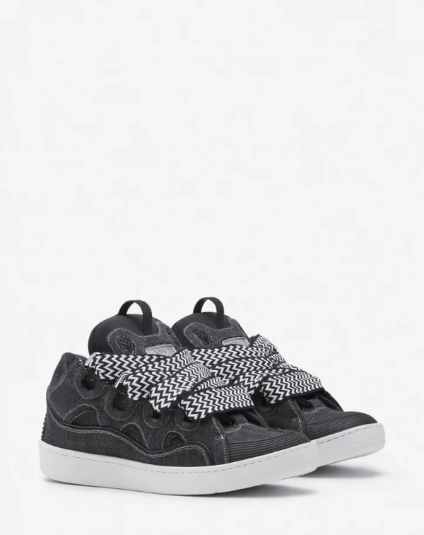 Curb Sneakers In Denim - Image 2