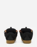 Leather Curb Sneakers Black