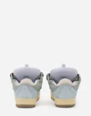 Leather Curb Sneakers Pale Blue