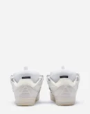 Leather Curb Sneakers White