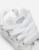 Leather Curb Sneakers White