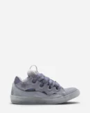 Leather Curb Sneakers Light Grey