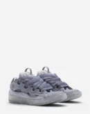 Leather Curb Sneakers Light Grey