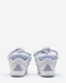 Curb Sneakers In Leather With Snake Laces White