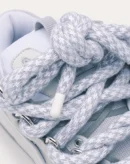 Curb Sneakers In Leather With Snake Laces White