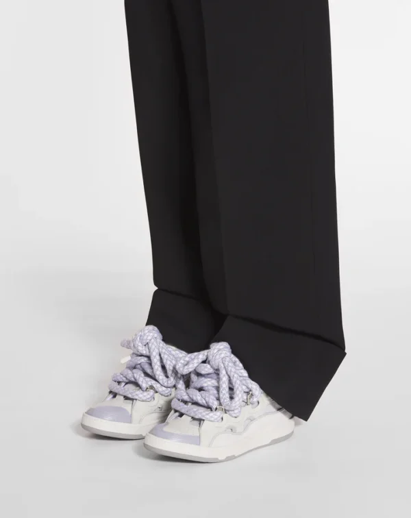 Curb Sneakers In Leather With Snake Laces White - Image 6