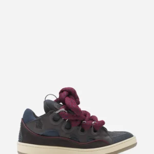 Curb Sneakers In Leather With Snake Laces
