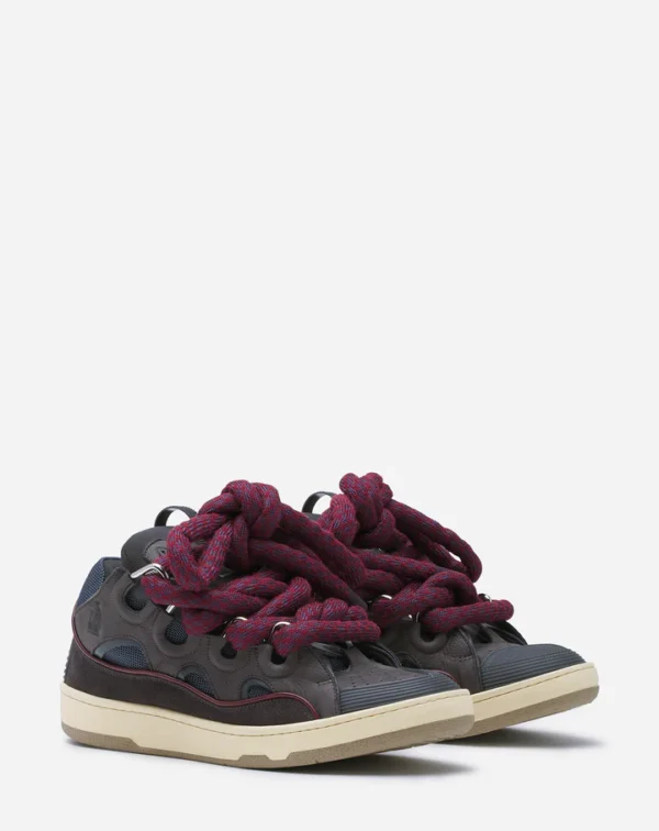Curb Sneakers In Leather With Snake Laces - Image 2
