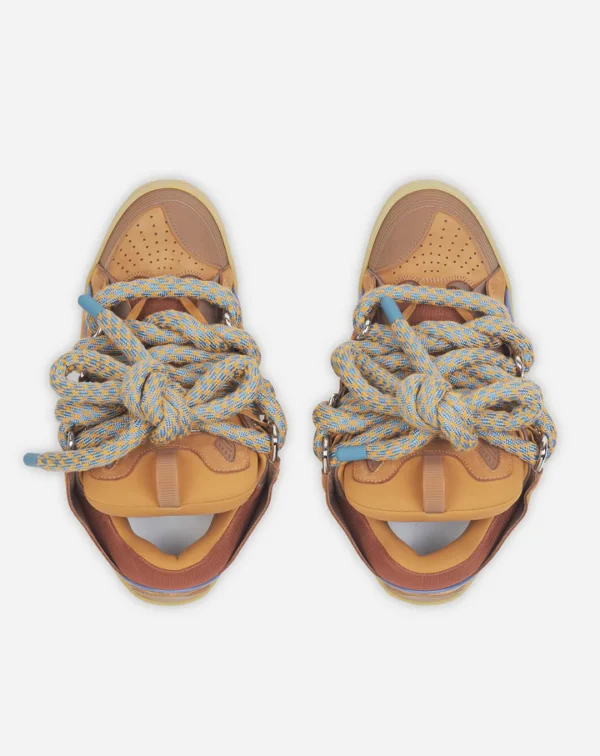 Curb Sneakers In Leather With Snake Laces - Image 3