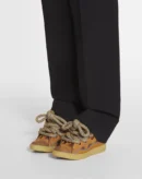 Curb Sneakers In Leather With Snake Laces