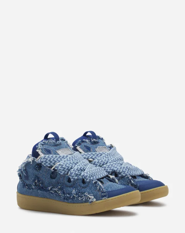 Curb Sneakers In Denim - Image 2