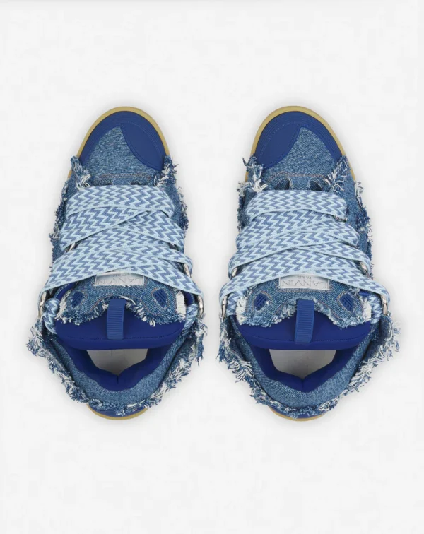Curb Sneakers In Denim - Image 3