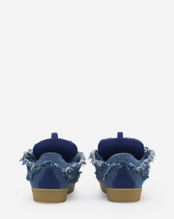 Curb Sneakers In Denim - Image 4