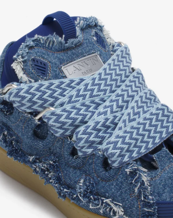 Curb Sneakers In Denim - Image 5