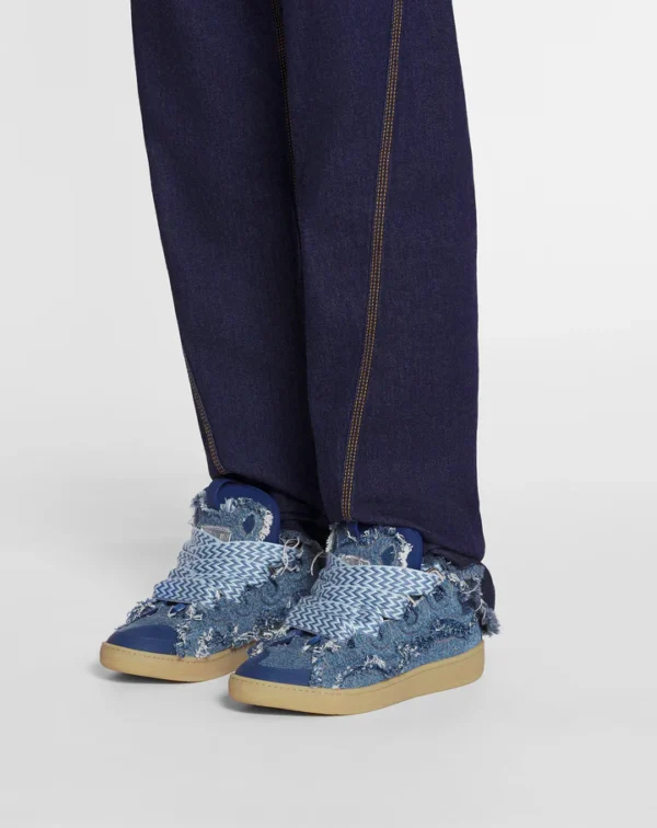 Curb Sneakers In Denim - Image 6