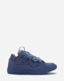 Leather Curb Sneakers Cornflower