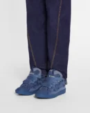 Leather Curb Sneakers Cornflower