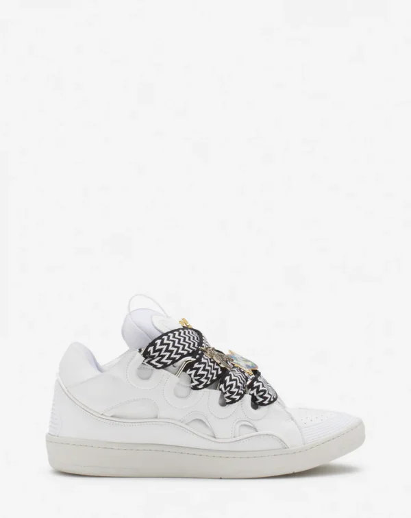 Lanvin X Future Curb 3.0 Leather Sneakers For Men - Image 7