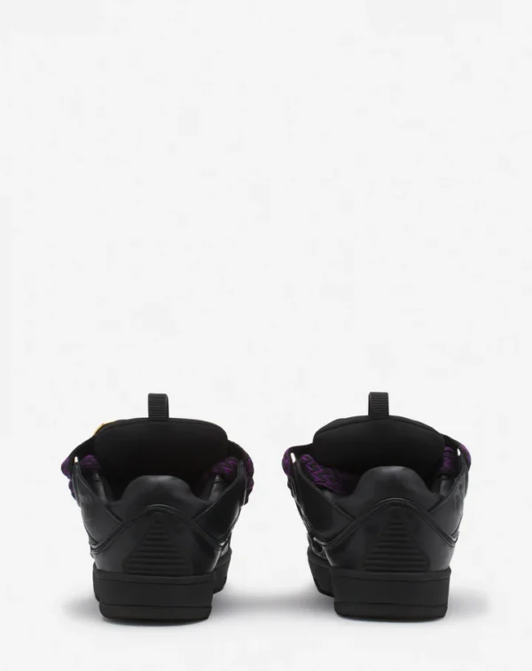 Lanvin X Future Curb 3.0 Leather Sneakers For Men - Image 4