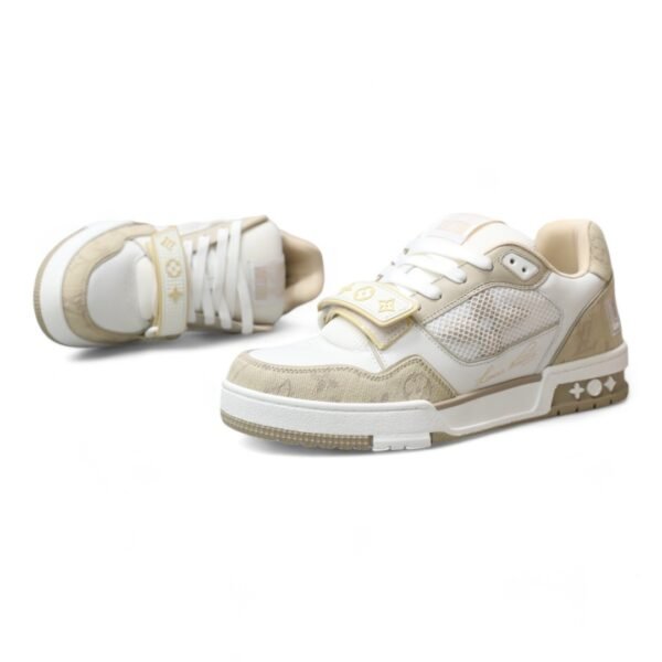 LV Trainer Sneaker White/Beige - Image 9