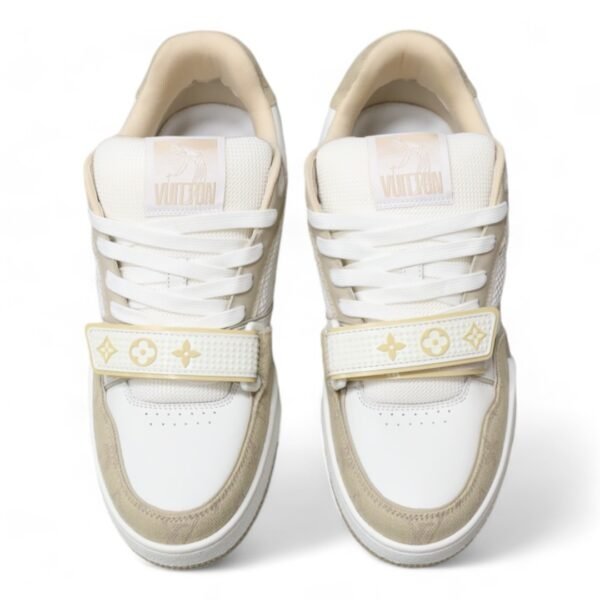 LV Trainer Sneaker White/Beige - Image 7