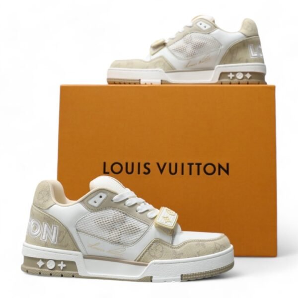 LV Trainer Sneaker White/Beige - Image 2