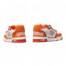 LV Trainer Sneaker White/Orange