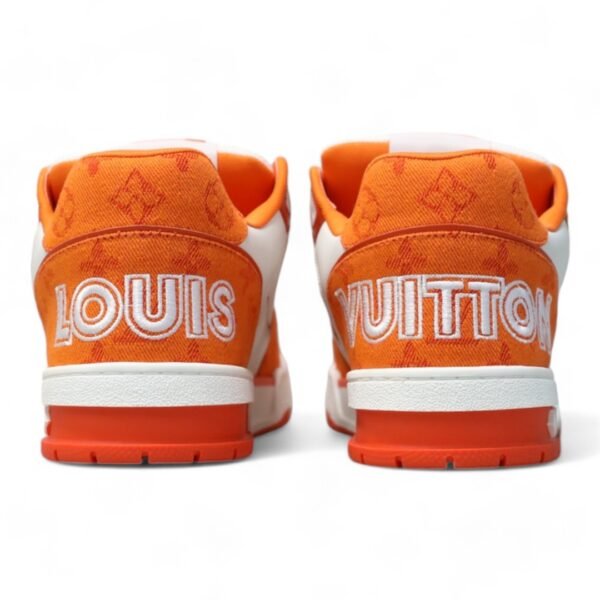 LV Trainer Sneaker White/Orange - Image 3