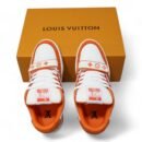 LV Trainer Sneaker White/Orange