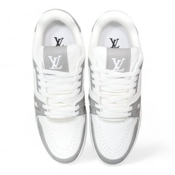 LV Trainer Sneaker White/Grey - Image 4
