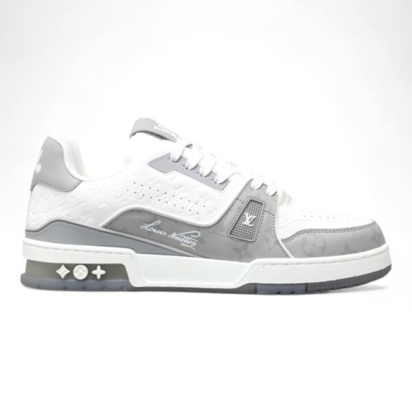 LV Trainer Sneaker White/Grey - Image 3
