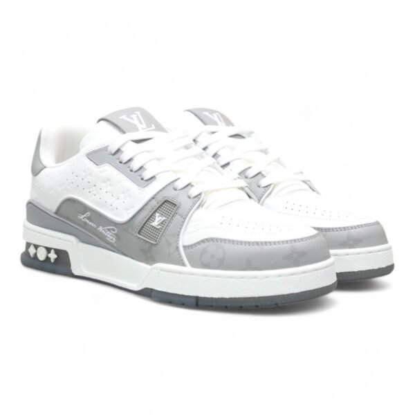 LV Trainer Sneaker White/Grey - Image 2