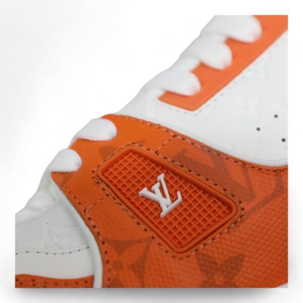 LV Trainer Sneaker White/Orange - Image 2