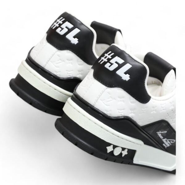 LV Trainer Sneaker White/Black - Image 4