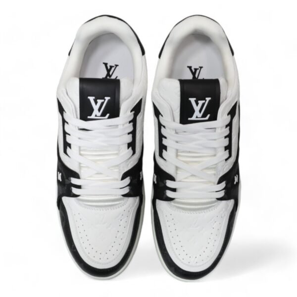 LV Trainer Sneaker White/Black - Image 7